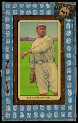 Picture, Helmar Brewing, T206-Helmar Card # 409, Babe RUTH (HOF), Tossing follow through, Boston Red Sox